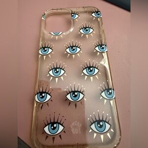 Velvet Caviar Eye Pattern iPhone 12 Pro Max Case - Gold and Blue
